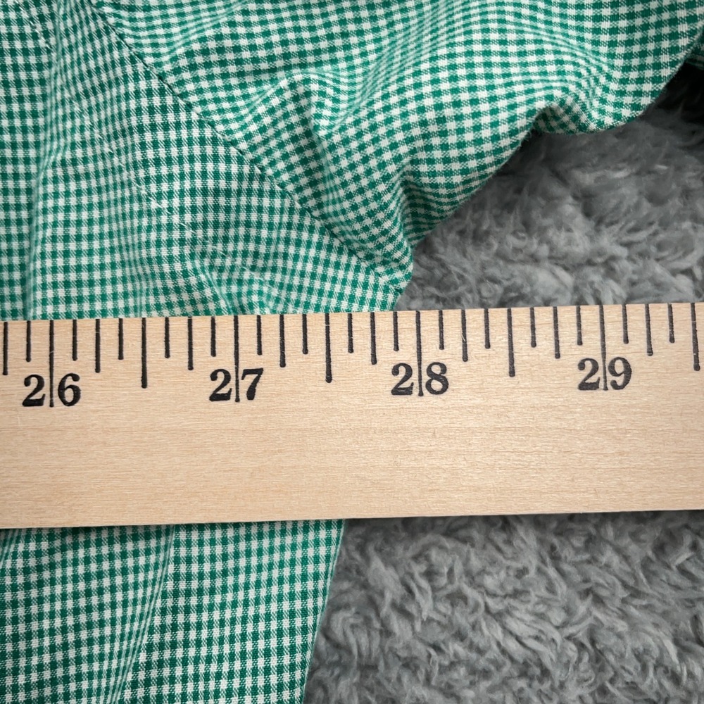 VTG Polo Ralph Lauren Shirt Mens XL Green Gingham Blake Button Down Short Sleeve - Picture 5 of 9